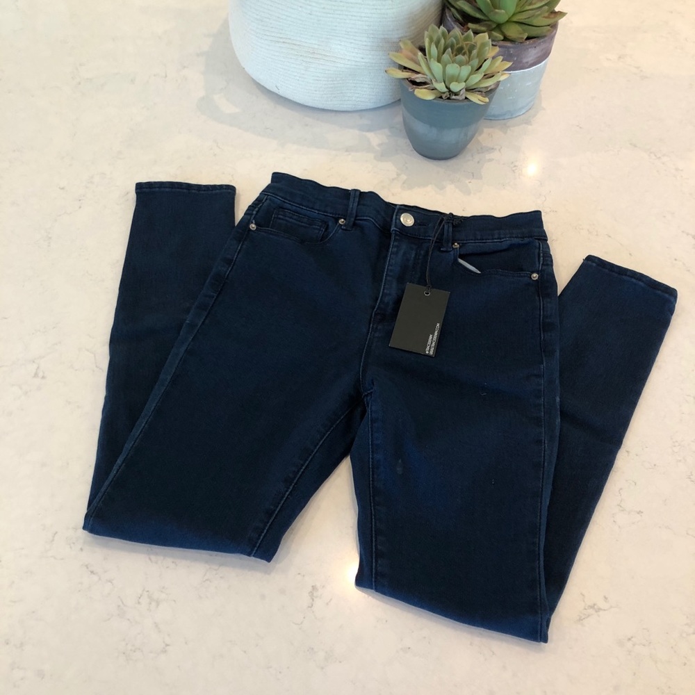 Trace denim high waisted skinny jeans